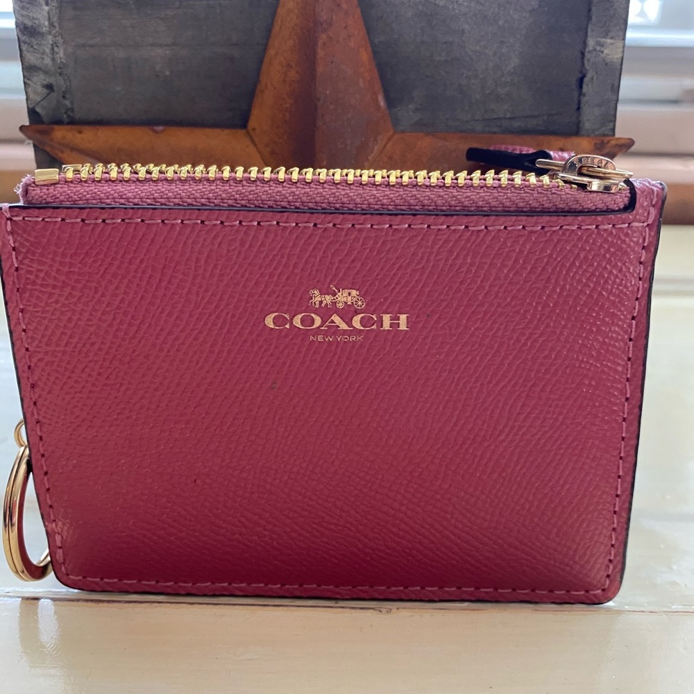 Authentic Coach Key Chain Card Wallet
